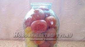 Tomatoes with citric acid for the winter