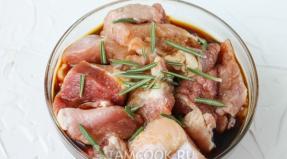 Recipes for delicious pork in soy sauce in the oven