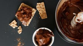 Homemade chocolate spread Nutella