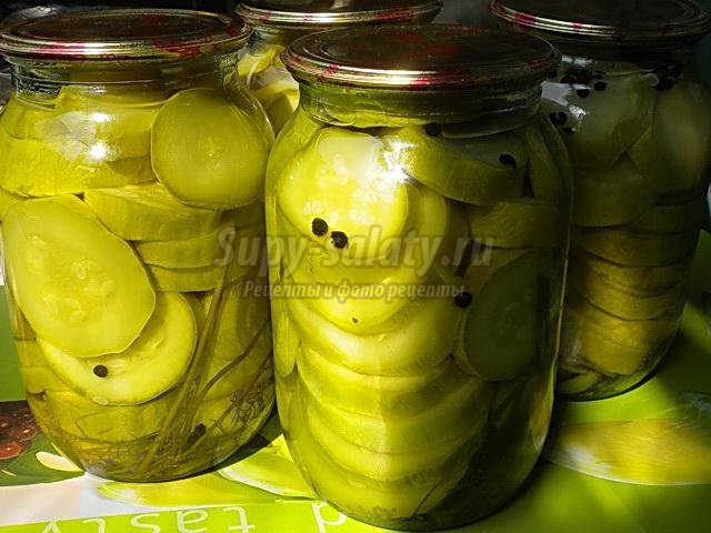 Pickled zucchini for the winter