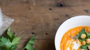 Вегетарианска супа от нахут: рецепти за всички поводи Вегетарианска супа с пюре от нахут