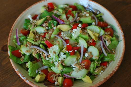 Simple and tasty summer salads on the festive table