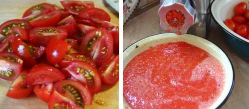 Pickled cucumbers in tomato juice for the winter: canning recipe
