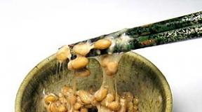 Natto: fermenterte soyabønner