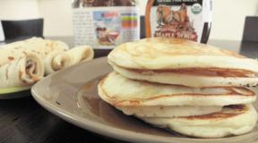 Pancakes in the microwave: fast, easy, cheap and a minimum of dirty dishes