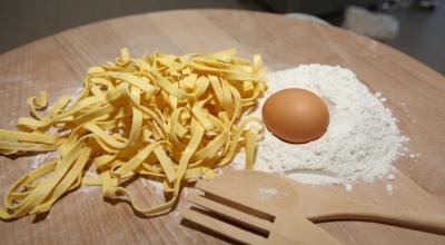Dough for homemade noodles, pasta, noodles