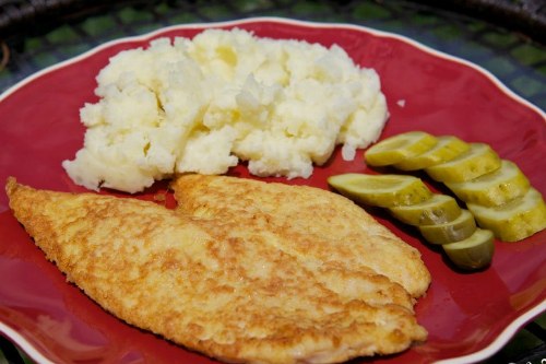 Chicken schnitzel recipe in a pan