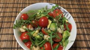 Salad with avocado and shrimp recipe with photo is very tasty
