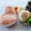 Kyllingesalater med svesker og svampe: ferieopskrifter Krydret kyllingesalat med svampe og svesker
