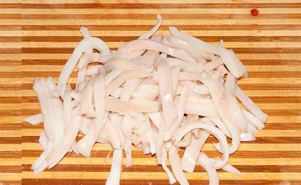 How much to cook squid