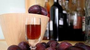 Strong plum brandy