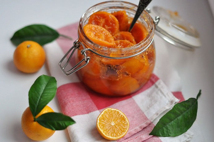 Peeled tangerine jam