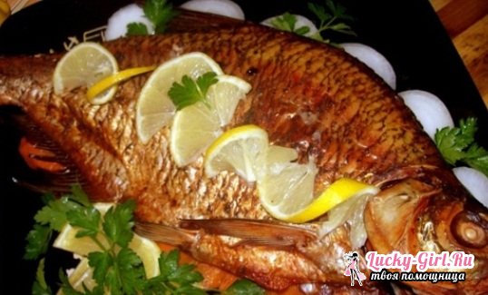 Whole baked bream