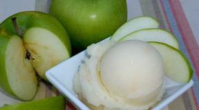 Apple sorbet - the most interesting thing in blogs Cold sorbet