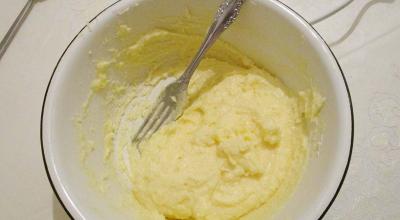 Sour cream for cake Butter cream with sour cream for cake