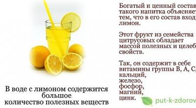 Preparing lemon water